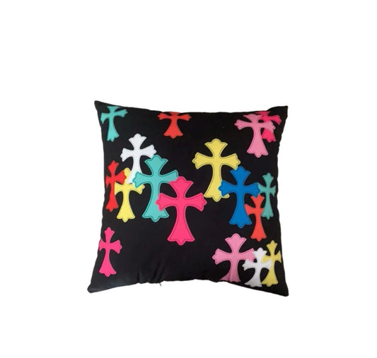 Chrome Heart Inspired Throw Pillow