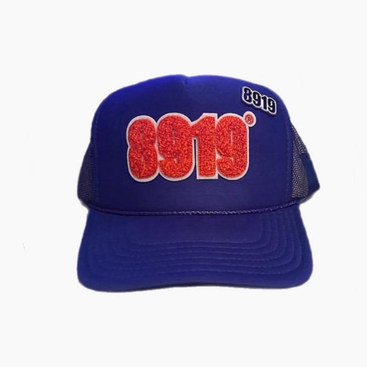 8919®️Trucker Hat (Royal Blue/Orange/White)